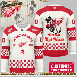 Detroit Red Wings Premium NHL Disney Game Day Hockey Jersey