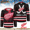 Detroit Red Wings Premium NHL Graffiti My Team 4 Life Hockey Jersey