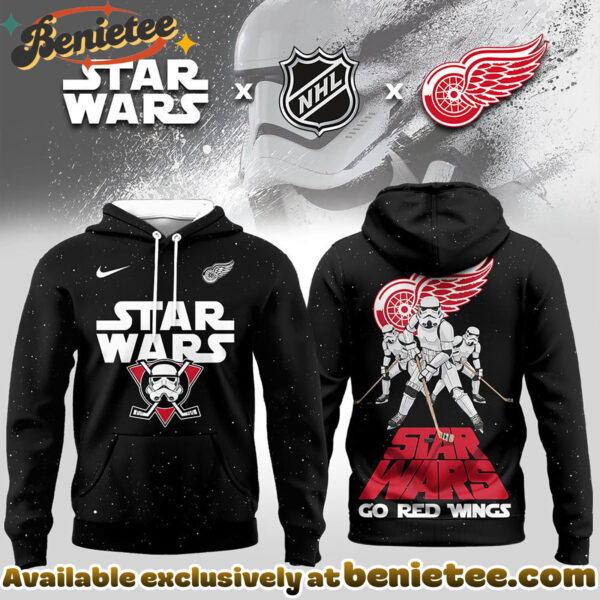 Detroit Red Wings Premium NHL Star Wars Imperial Trooper 3D Hoodie