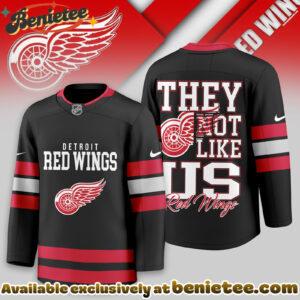 Detroit Red Wings Premium NHL They Not Like Us Hockey Jersey - Ver 2