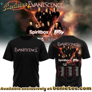 EVANESCENCE US And UK 2026 WORLD TOUR Collection Tshirt, Hoodie, Sweatshirt - Ver 3