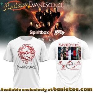 EVANESCENCE US And UK 2026 WORLD TOUR Collection Tshirt, Hoodie, Sweatshirt - Ver 2