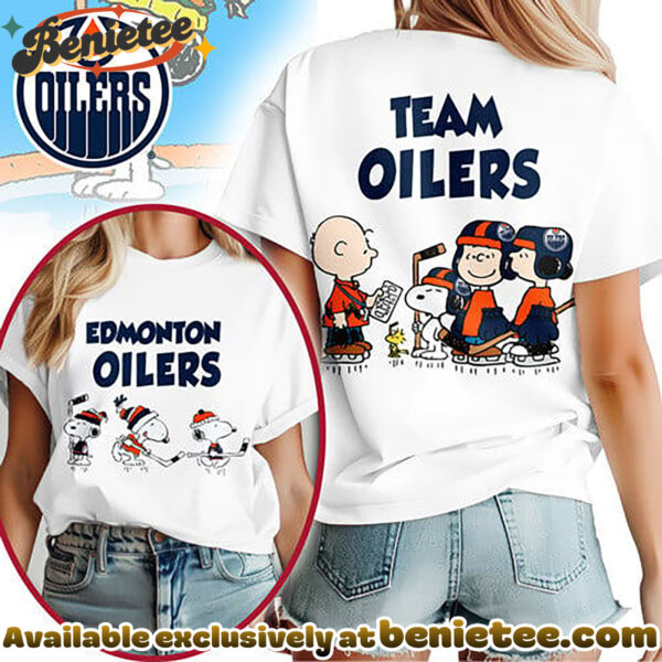 Edmonton Oilers Premium NHL Peanut Hockey T-shirt