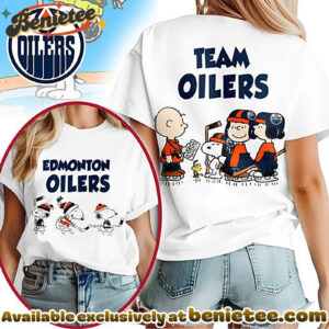 Edmonton Oilers Premium NHL Peanut Hockey T-shirt