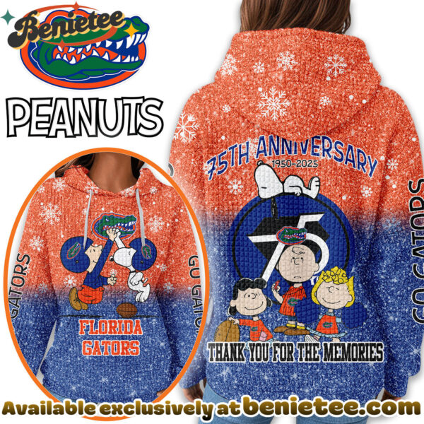 Florida Gators Premium NCAA Peanuts Anniversary 3D Waffle Hoodie, Sweatshirt, Tshirt HI