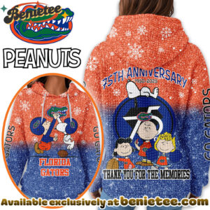 Florida Gators Premium NCAA Peanuts Anniversary 3D Waffle Hoodie, Sweatshirt, Tshirt HI