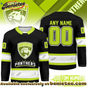 Florida Panthers Premium NHL Hi-Vis Hockey Spirit Custom Name and Number Jersey