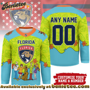 Florida Panthers Premium NHL Scooby Doo Hockey Jersey