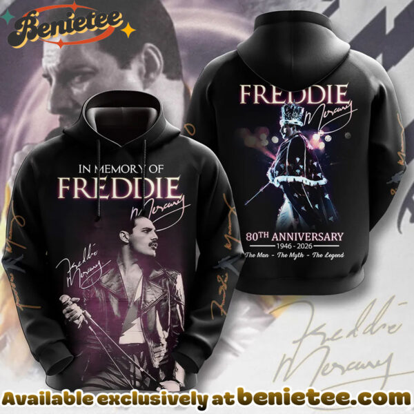 Freddie Mercury 80th Anniversary 3D Apparel Shirt, Hoodie, Sweatshirt - Ver 6