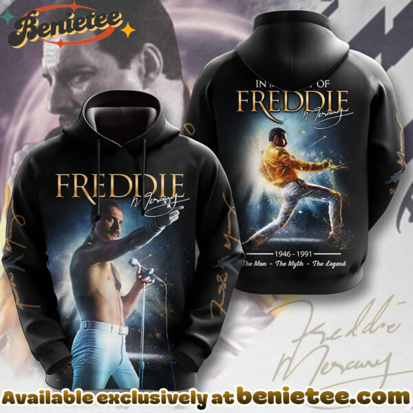 Freddie Mercury 80th Anniversary 3D Apparel Shirt, Hoodie, Sweatshirt - Ver 10