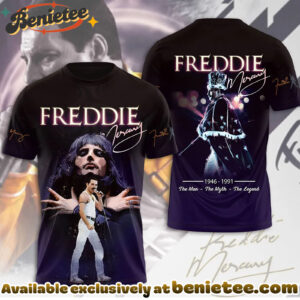 Freddie Mercury 80th Anniversary 3D Apparel Shirt, Hoodie, Sweatshirt - Ver 19
