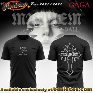 GAGA The Mayhem Ball Tour 2025 Limited Edition Tshirt