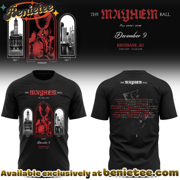 GAGA The Mayhem Ball Tour 2025 Limited Edition Tshirt - Ver 2