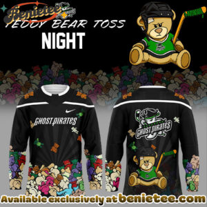 Ghost Pirates Teddy Bear Toss Night Hockey Jersey, ALL Team NHL