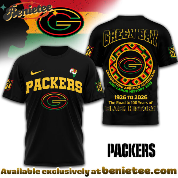 Green Bay Packers Premium NFL Black History Month 3D Tshirt, Sweatshirt, Hoodie