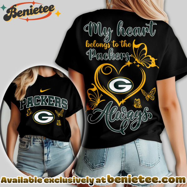 Green Bay Packers Premium NFL Butterfly Women Shirt, Hoodie, Sweatshirt