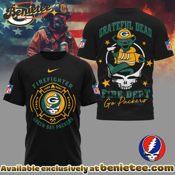 Green Bay Packers Premium NFL Grateful Dead Firefighter 3D Shirt, Hoodie, Sweatshirt