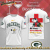 Green Bay Packers Premium NFL Snoopy Blood Donor Awareness Month Tshirt, Sweatshirt, Hoodie