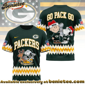 Green Bay Packers Premium NFL Snoopy Super Bowl Holiday 3D Shirt, Hoodie, Sweatshirt