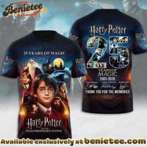 Harry Potter 25th Anniversary 3D Apparel Shirt, Hoodie, Sweatshirt - Ver 6