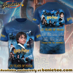 Harry Potter 25th Anniversary 3D Apparel Shirt, Hoodie, Sweatshirt - Ver 5
