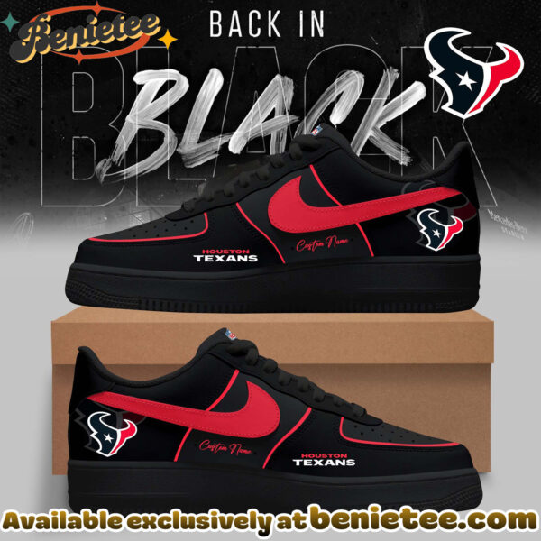Houston Texans - 2025 Back In Black Limited Edition Air Force 1