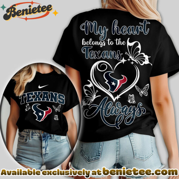 Houston Texans Premium NFL Butterfly Women Shirt, Hoodie, Sweatshirt