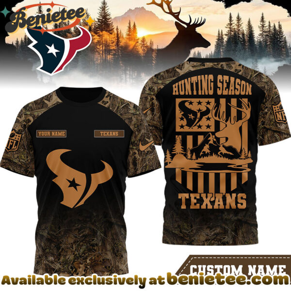 Houston Texans Premium NFL Hunting Season 3D Shirt