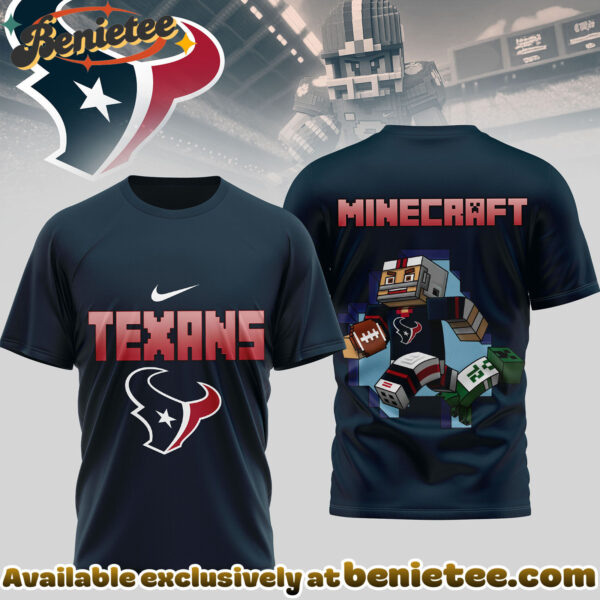 Houston Texans Premium NFL Minecraft 3D Shirt