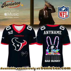 Houston Texans x Bad Bunny Super Bowl Football Jersey Limited Edition