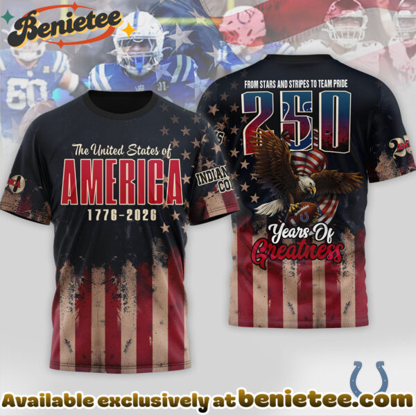 Indianapolis Colts Premium NFL 250th Anniversary Of America 3D Shirt, Hoodie, Sweatshirt
