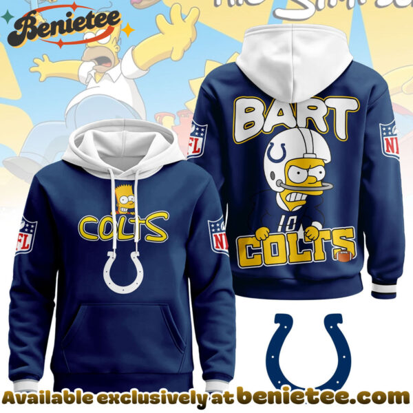 Indianapolis Colts Premium NFL Bart Simpson Hoodie, Sweatshirt, Tshirt