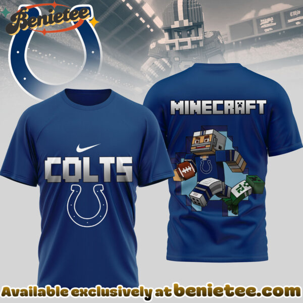 Indianapolis Colts Premium NFL Minecraft 3D Shirt