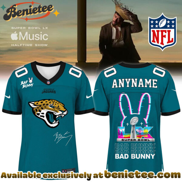 Jacksonville Jaguars x Bad Bunny Super Bowl Football Jersey Limited Edition
