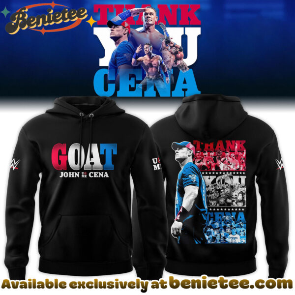 John Cena Thank You Cena Red, White and Blue Limited Edition Hoodie, Sweatshirt, Tshirt
