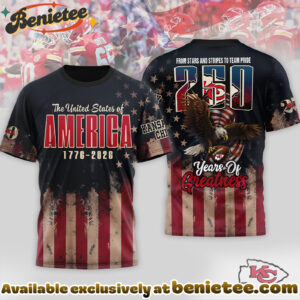 Kansas City Chiefs Premium NFL 250th Anniversary Of America 3D Shirt, Hoodie, Sweatshirt