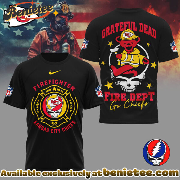 Kansas City Chiefs Premium NFL Grateful Dead Firefighter 3D Shirt, Hoodie, Sweatshirt