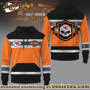 Kansas City Chiefs Premium NFL Harley-Davidson High Visibility 3D Hoodie, Sweatshirt, Tshirt