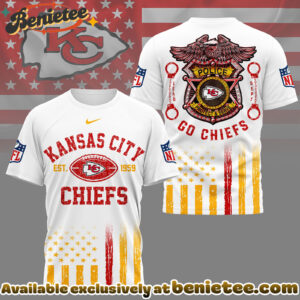 Kansas City Chiefs Premium NFL Law Enforcement Tribute 3D Shirt