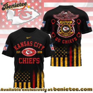 Kansas City Chiefs Premium NFL Law Enforcement Tribute 3D Shirt