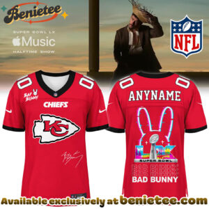 Kansas City Chiefs x Bad Bunny Super Bowl Football Jersey Limited Edition