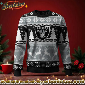 Las Vegas Raiders 2025 Christmas New Ugly Sweatshirt, All Team NFL