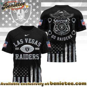 Las Vegas Raiders Premium NFL Law Enforcement Tribute 3D Shirt