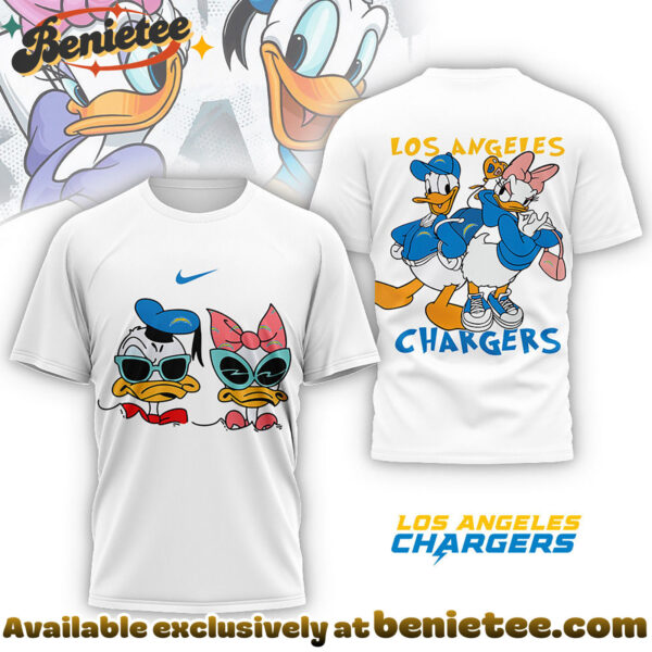 Los Angeles Chargers Premium NFL Donald And Daisy 3D Tshirt, Sweatshirt, Hoodie