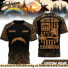 Los Angeles Chargers Premium NFL Hunting Season 3D Shirt