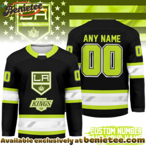 Los Angeles Kings Premium NHL Hi-Vis Hockey Spirit Custom Name and Number Jersey