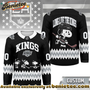 Los Angeles Kings Premium NHL Snoopy Personalized Hockey Jersey