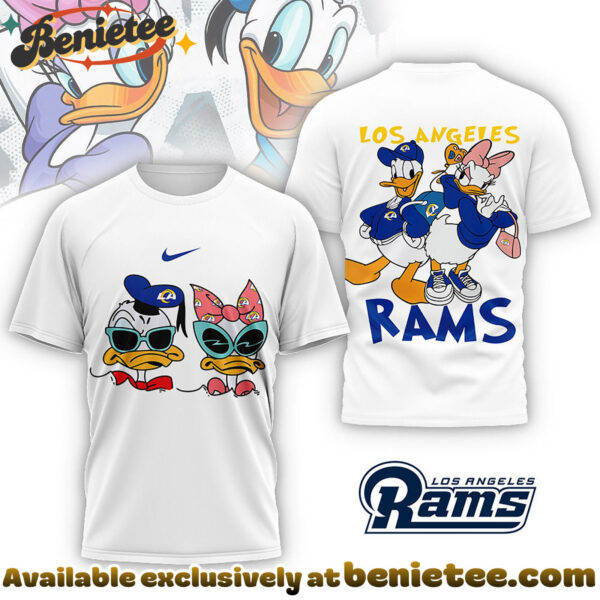 Los Angeles Rams Premium NFL Donald And Daisy 3D Tshirt, Sweatshirt, Hoodie