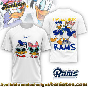 Los Angeles Rams Premium NFL Donald And Daisy 3D Tshirt, Sweatshirt, Hoodie