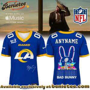 Los Angeles Rams x Bad Bunny Super Bowl Football Jersey Limited Edition